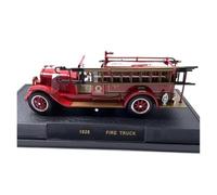 Modelo De Coche A Escala 1:32 para Lafrance Fire Truck Cars 1921 Modelo De Juguete Clásico Nostalgia Colección para Adultos Exhibición Rojo Miniatura De Colección(Style 1)