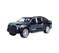 Modelo De Coche A Escala 1 32 para Toyota Tundra Pickup Car Model Diecast Metal Car Scale Model Sound and Light Toy Miniatura De Colección(Negro)