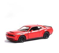 Modelo De Coche A Escala 1 36 para Dodge Challenger SRT Coche Deportivo Aleación Fundición Presión Modelo Coche Juguete con Retroceso Regalo Miniatura De Colección(Rojo)