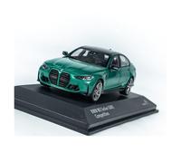 Modelo De Coche A Escala 1:43 BMW G80 M3 M Isle of Man Modelo De Coche De Aleación con Decoración Estática Azul/Verde Miniatura De Colección(Green)