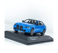 Modelo De Coche A Escala 1:43 BMW G80 M3 M Isle of Man Modelo De Coche De Aleación con Decoración Estática Azul/Verde Miniatura De Colección(Blue)