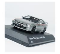 Modelo De Coche A Escala 1:43 Nissan S15 Spec R Skyline Modelo De Coche De Resina Plateado Clásico Genial Mini Superdeportivo De Juguete Miniatura De Colección