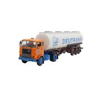 Modelo De Coche A Escala 1:43 para Volvo FH88 Volvo Cisterna Remolque Modelo De Coche De Aleación Adecuado para Juguetes De Jóvenes Y Adultos Miniatura De Colección