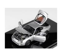 Modelo De Coche A Escala 1:43 Toyota Speedmaster Supra A80 Modelo De Coche De Aleación Completamente Abierto Adornos Metálicos Proporcionales Miniatura De Colección(Silver)