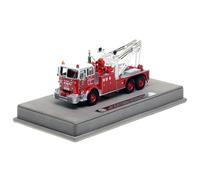 Modelo De Coche A Escala 1:50 para Camión De Bomberos 850 Heavy 1967 Home Art Deco Modelo De Coche De Colección Rojo Amarillo Miniatura De Colección(Red)