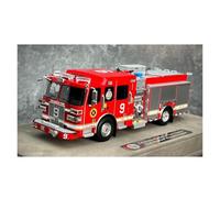 Modelo De Coche A Escala 1:50 para El Departamento De Bomberos Sutphen Monarch Camión Bomberos Decoración Paisaje Adornos Juego Modelo Coche Miniatura De Colección(Style 3)