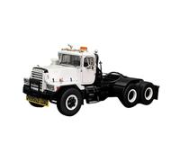 Modelo De Coche A Escala 1:50 para Mack Oversize Load Heavy Duty Trailer Head Transport Truck Head Blanco Adulto Art Deco Miniatura De Colección