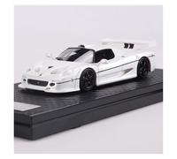 Modelo De Coche A Escala 1:64 Ferrari F50 - Colección De Modelos De Coches Deportivos De Resina con Adornos Ruedas Rojas Y Negras Miniatura De Colección(White)
