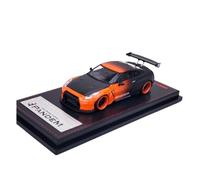 Modelo De Coche A Escala 1:64 Modelo De Coche De Aleación GTR R35 Naranja Colección De Pasatiempos Exhibición Recuerdo Decoración Miniatura De Colección