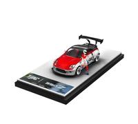 Modelo De Coche A Escala 1:64 para 350Z 46# Pintura Modelo De Coche De Aleación Colección Pequeña Escala Decoración De Escena De Metal Miniatura De Colección(Red1)