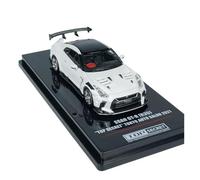 Modelo De Coche A Escala 1:64 para El GTR R35 Top Secret Blanco del Salón del Automóvil Tokio 2021 Colección Modelos Coches Aleación Entusiastas Miniatura De Colección
