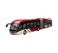 Modelo De Coche A Escala 1:64 para El Modelo De Autobús Articulado Yinlong Little Red Fish N.° 1 Adornos Estáticos Decorativos Miniatura De Colección