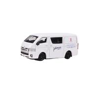 Modelo De Coche A Escala 1:64 para El Modelo Fundición A Presión del Automóvil Asalto Sprinter Hiace Entusiastas Los Automóviles Miniatura De Colección(White 2)