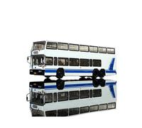 Modelo De Coche A Escala 1/64 para Jinling JLY6121S No. 5 Autobús De Dos Pisos Modelo Estático De Aleación Miniatura De Colección