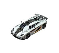 Modelo De Coche A Escala 1:64 para Koenigsegg One 1 Silver Home Display Adornos De Pared Colección Modelo De Coche De Resina Miniatura De Colección