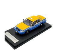 Modelo De Coche A Escala 1:64 para Victoria Crown New York Taxi Amarillo/Verde Modelo De Coche De Fundición Coleccionable para Adultos Miniatura De Colección(Yellow)