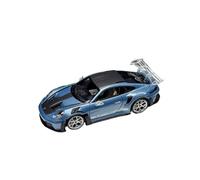 Modelo De Coche A Escala 1:64 Porsche 992GT3RS Azul Haze Gris/Azul Resina Modelo De Coche Adornos Personales Decoración Miniatura De Colección(Blue 1)