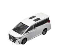 Modelo De Coche A Escala 1:64 Toyota Alphard MPV Vehículo Comercial 2024 Modelo De Coche De Aleación Colección Recuerdo Negro Miniatura De Colección(White Right Rudder)