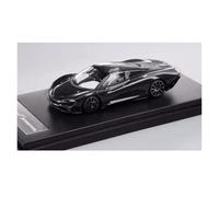 Modelo De Coche A Escala Adorno De Aleación para Coche McLaren Speedtail Simulación De Cola De Velocidad En Negro Carbono 1:64 Miniatura De Colección