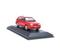 Modelo De Coche A Escala Adornos De Colección De Metal Fundido A Presión De Aleación Roja/Azul para Volkswagen Golf 1989 Escala 1:43 Miniatura De Colección(Red)
