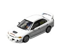 Modelo De Coche A Escala Adornos De Exhibición con Temática De Escena Blanca para El Modelo De Coche De Aleación Mitsubishi EVO 3 A Escala 1:64 Miniatura De Colección