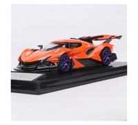 Modelo De Coche A Escala Adornos Metálicos De Aleación Fundida para El Apollo Intensa Emozione IE (Escala 1:64) (Blanco) Miniatura De Colección(Orange)