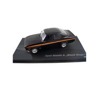 Modelo De Coche A Escala Adornos para El Manta A 1975 Black Magic Classic Sedan Modelo Coche Estático Fundido A Presión A Escala 1:43 Pasatiempos Miniatura De Colección