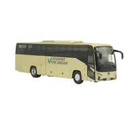 Modelo De Coche A Escala Autobús HIGER V12 Aleación Fundida A Presión 1:42 Juguetes Coches Modelos Clásicos Nostalgia Recuerdo Adultos Amarillo Miniatura De Colección