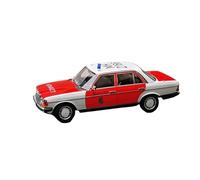 Modelo De Coche A Escala Colección De Adornos De Aleación para Coche De Policía Mercedes Benz 200 Ambulancia De Emergencia De 1984 Escala 1:18 Miniatura De Colección