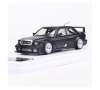 Modelo De Coche A Escala Colección De Adornos De Aleación para Mercedes-Benz 190e EVO W201 Versión Modificada Escala 1:64 Miniatura De Colección(Black)