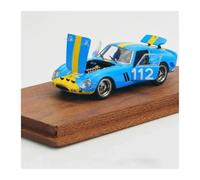 Modelo De Coche A Escala Ferrari 250GTO 112# Colección Azul Escala Modelo Coche Exposición Edición Limitada 1/64 Miniatura De Colección