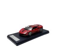 Modelo De Coche A Escala Ferrari F8 Tributo - Modelo De Resina A Escala 1/43 Coche Clásico para Adultos Recuerdo Estático Colección Miniatura De Colección(Red)