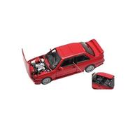 Modelo De Coche A Escala Modelo De Coche De Aleación 1/64 para BMW E30 M3 Sport Evolution para Decoración De Oficina para Adultos En Color Rojo Miniatura De Colección