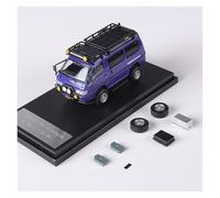 Modelo De Coche A Escala Modelo De Coche De Aleación DELICA Versión Modificada Escala 1:64 Colección De Adornos para Juguetes De Adultos (Azul) Miniatura De Colección(Blue)