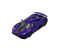 Modelo De Coche A Escala Modelo De Coche De Resina Koenigsegg Agera R En Color Morado Dorado para Coleccionistas Escala 1:64 Miniatura De Colección