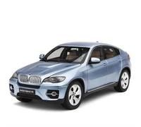 Modelo De Coche A Escala Modelo De Coche Híbrido De Aleación Fundida A Presión BMW X6M/X6 Escala 1 18 Color Azul Y Rojo Miniatura De Colección(Blue)