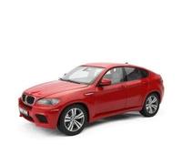 Modelo De Coche A Escala Modelo De Coche Híbrido De Aleación Fundida A Presión BMW X6M/X6 Escala 1 18 Color Azul Y Rojo Miniatura De Colección(Red)