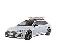Modelo De Coche Analógico De Metal Fundido A Presión para Audi RS6 Avant Travel 1:18 Regalo(White)