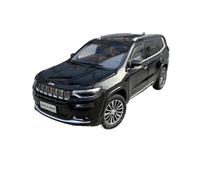 Modelo De Coche Analógico De Metal Fundido A Presión para Jeep Grand Commander SUV 1:18 Regalo(Black)