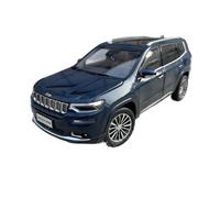 Modelo De Coche Analógico De Metal Fundido A Presión para Jeep Grand Commander SUV 1:18 Regalo(Blue)