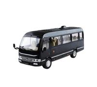 Modelo De Coche Analógico De Metal Fundido A Presión Toyota Coaster 1:24 Regalo(Black)