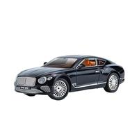 Modelo De Coche Bentley Continental GT A Escala 1:24 Fundición A Presión Interior Coleccionable Pasatiempo Regalos Navideños(Black)