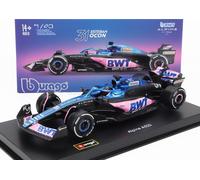 MODELO DE COCHE BURAGO ESTÁTICO RENAULT F1 A523 #31 OCON 2023 ESCAPARATE ESCA...
