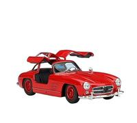 Modelo De Coche Clásico De Aleación De Metal Fundido A Presión, Modelo 1:24 para Benz 300SL(Red)