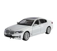 Modelo de Coche de aleación 530i 530LI a Escala 1:24, Modelo de Coche de Juguete de Metal Fundido a presión, colección de simulación de Sonido y luz.(White)