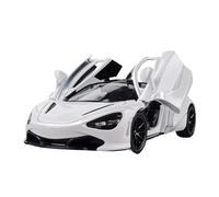 Modelo De Coche De Aleación A Escala 1:32, Modelo De Metal Fundido A Presión para McLaren 720S Decoración(White)