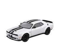 Modelo De Coche De Aleación Dodge Challenger SRT Hellcat 1:24 Simulación De Metal Sonido Y Luz(White)