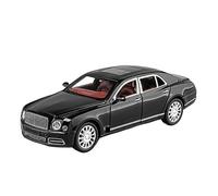 Modelo De Coche De Aleación Fundido A Presión En Metal, Escala 1:22, para Bentley Mulsanne Decoración(Black)