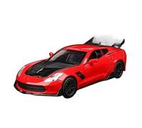 Modelo De Coche De Aleación Fundido A Presión, Modelo De Metal 1:32 para Corvette ZR1 Decoración(Bright Red)