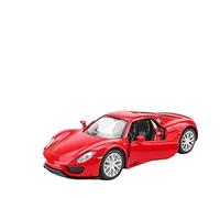 Modelo De Coche De Aleación Fundido A Presión, Modelo De Metal 1:36 para Porsche 918 Decoración(Red)